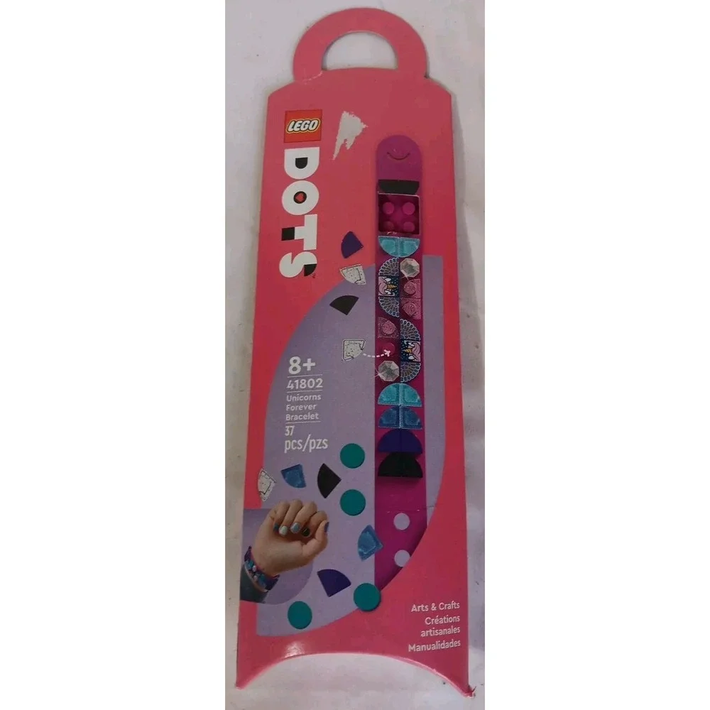 LEGO Dots Unicorns Forever Bracelet 37 Pieces Arts Crafts Stocking Stuffer 41802